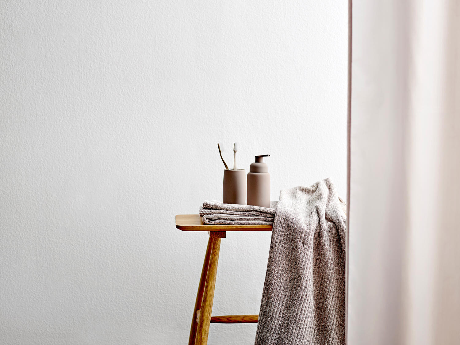 Comfort badeforhæng 180x200 - beige